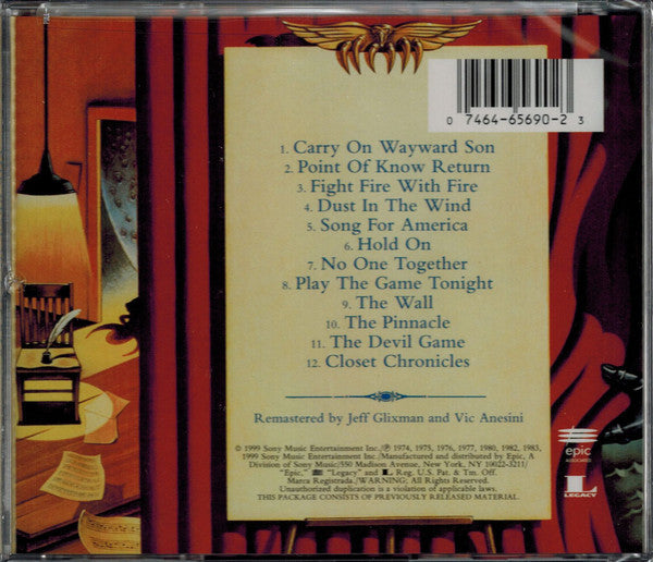 CD Kansas ‎– The Best Of Kansas