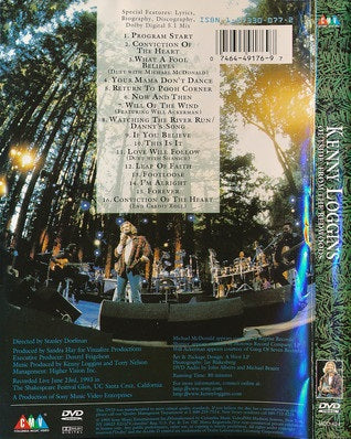 DVD Kenny Loggins ‎– Outside: From The Redwoods