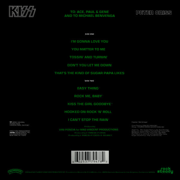 LP Kiss, Peter Criss ‎– Peter Criss