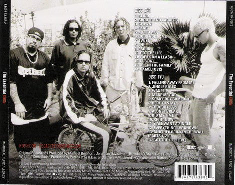 CDX2 Korn ‎– The Essential Korn