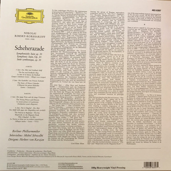 LP Berliner Philharmoniker, Michel Schwalbé, Herbert von Karajan – Scheherazade