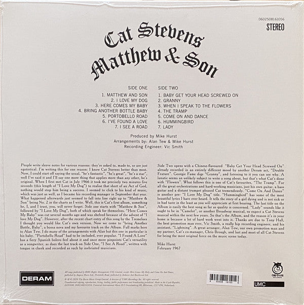 LP Cat Stevens – Matthew & Son