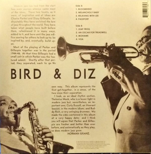 LP Charlie Parker And Dizzy Gillespie – Bird And Diz