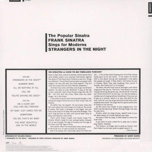 LP Frank Sinatra – Strangers In The Night