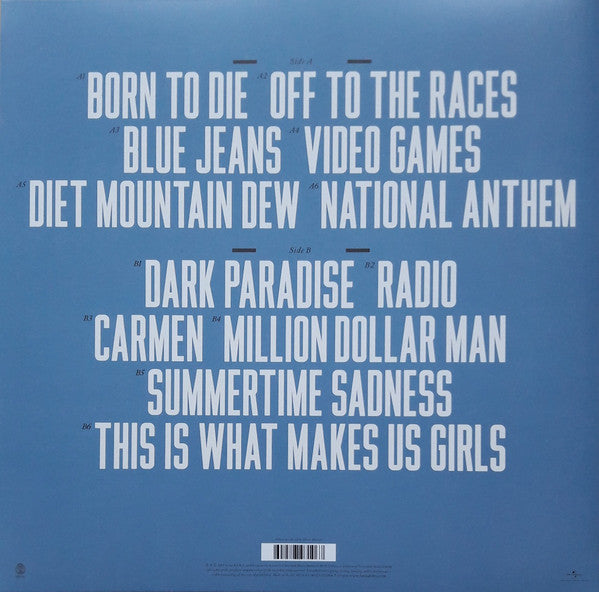LP Lana Del Rey ‎– Born To Die