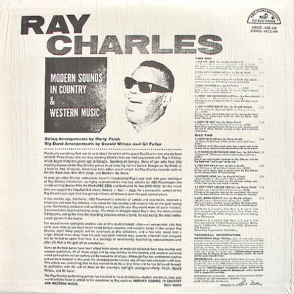 LP Ray Charles ‎– Modern Sounds In Country And Western Music