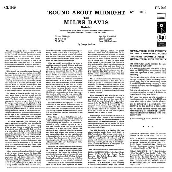 LP Miles Davis – 'Round About Midnight