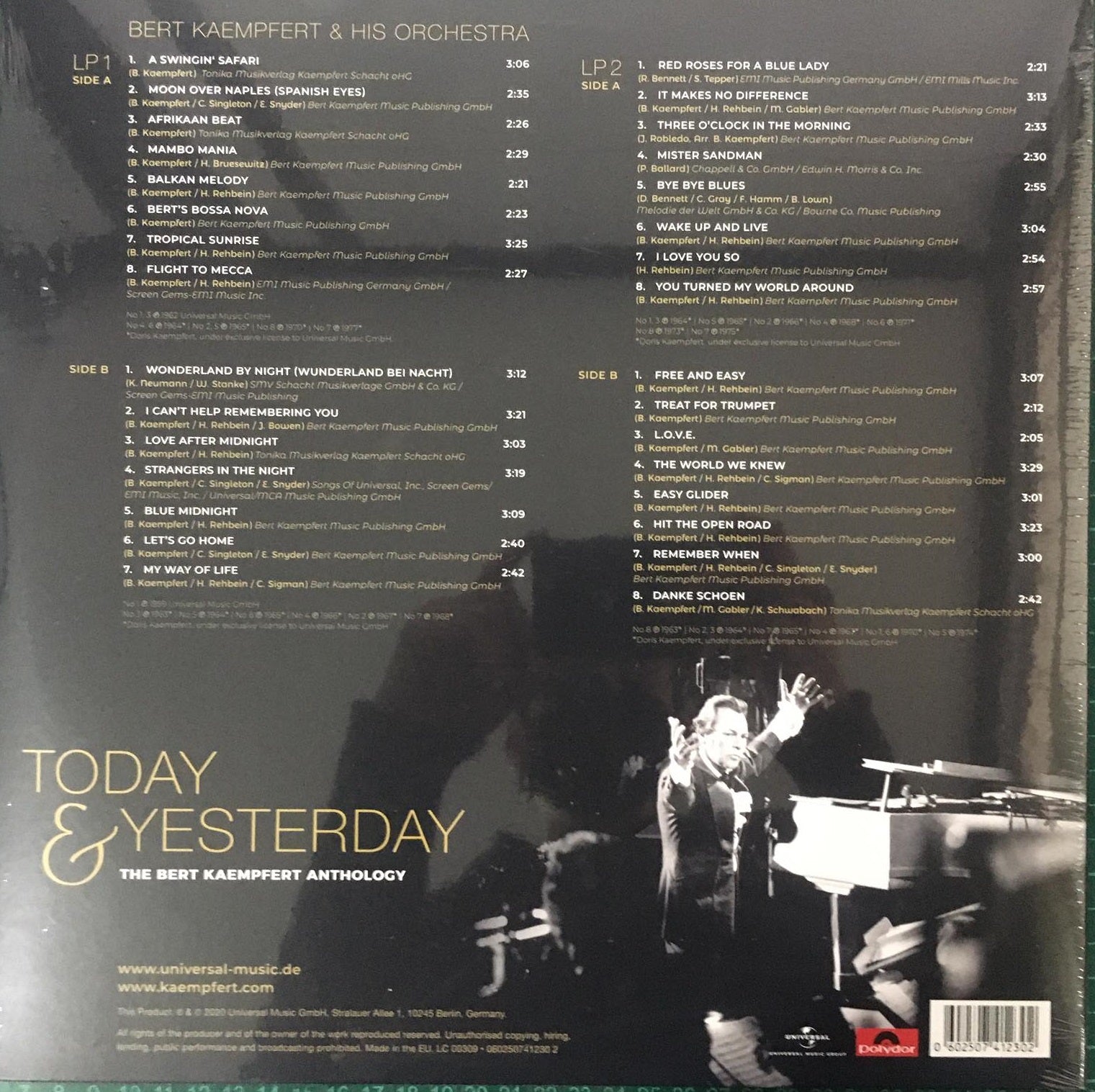 LP X2 Bert Kaempfert – Today & Yesterday The Bert Kaempfert Anthology