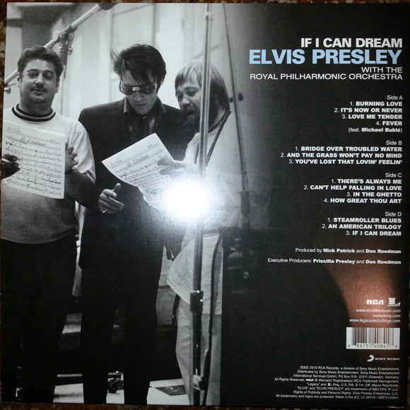 LP X2 Elvis Presley With The Royal Philharmonic Orchestra – If I Can Dream