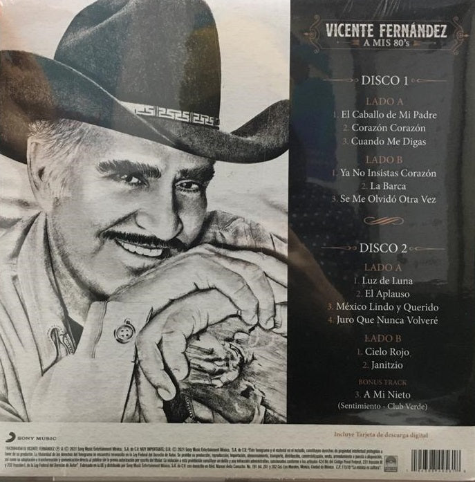 LP X2 Vicente Fernández -  A mis 80's