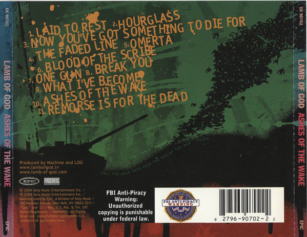 CD Lamb Of God – Ashes Of The Wake