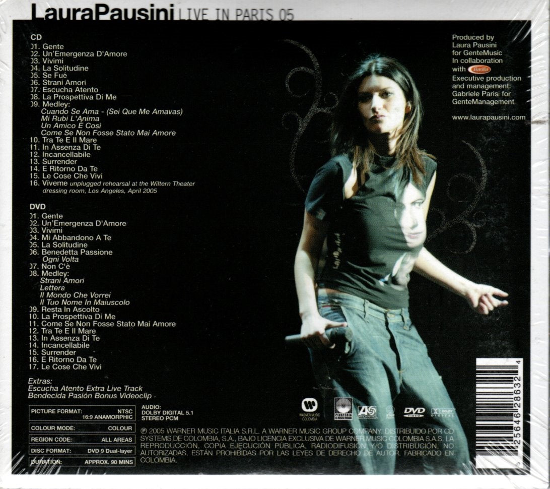 CD + DVD Laura Pausini – Live In Paris 05