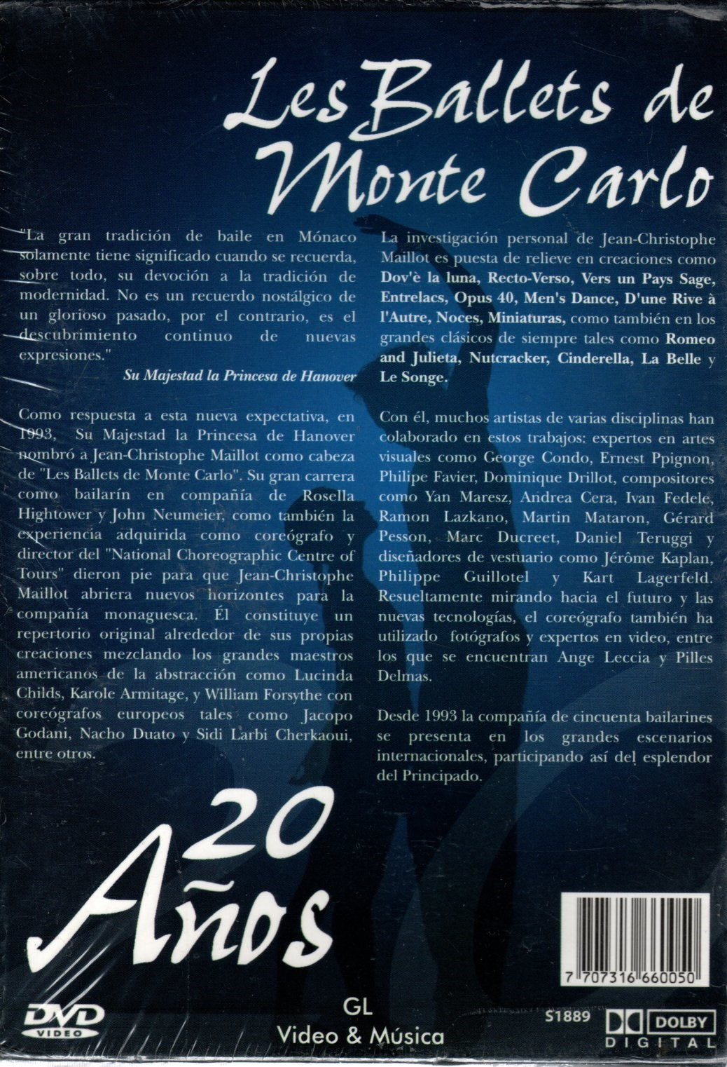 DVD X4 Les Ballets De Monte Carlo 20 Años