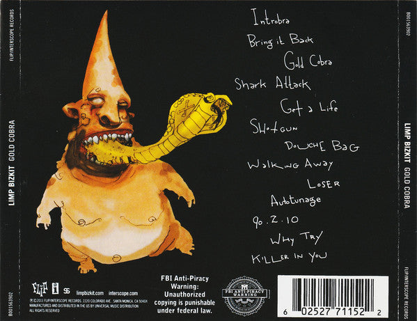 CD Limp Bizkit ‎– Gold Cobra
