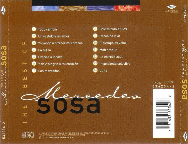 CD Mercedes Sosa – The Best Of Mercedes Sosa