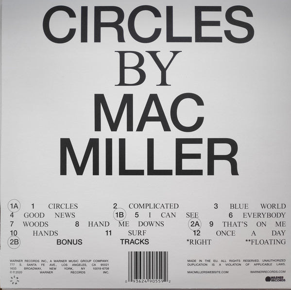 LP Mac Miller ‎– Circles