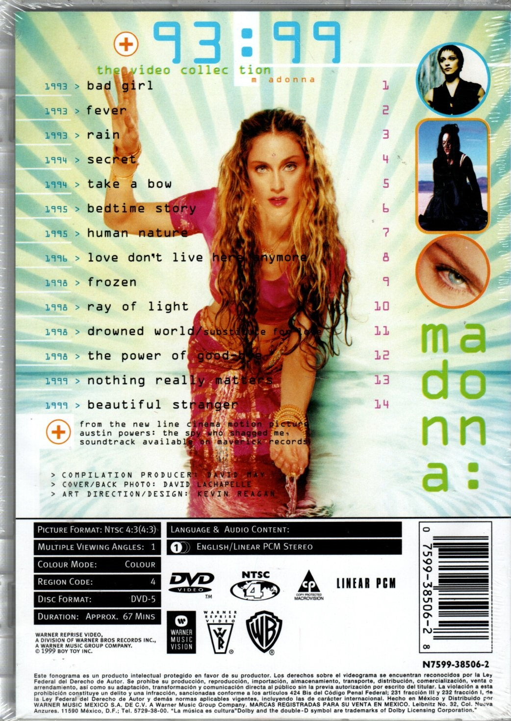 DVD Madonna - 93 : 99