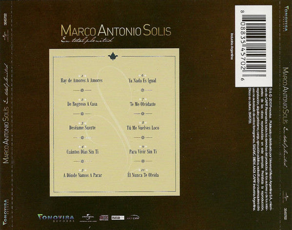 CD Marco Antonio Solís ‎– En Total Plenitud