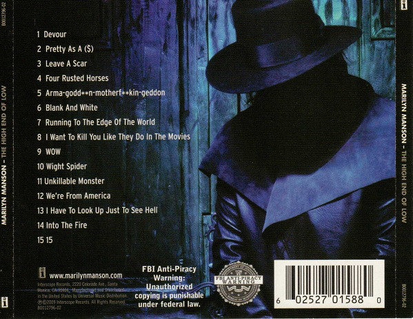 CD Marilyn Manson ‎– The High End Of Low