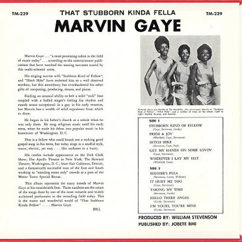 LP Marvin Gaye ‎– That Stubborn Kinda Fellow
