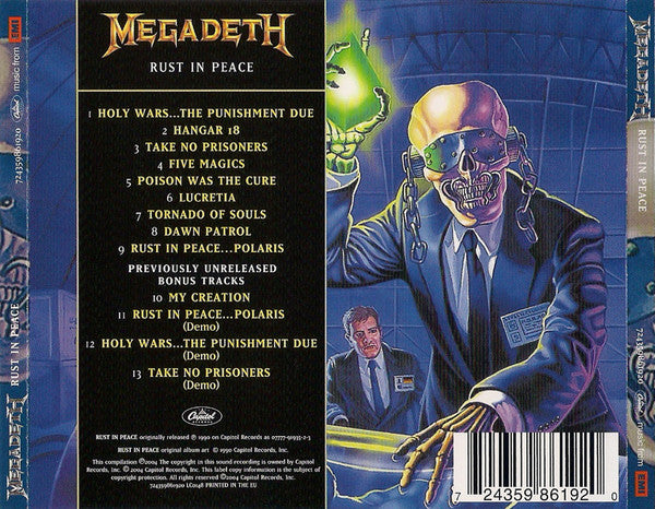 CD Megadeth ‎– Rust In Peace