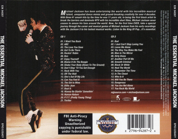CDX2 Michael Jackson ‎– The Essential Michael Jackson