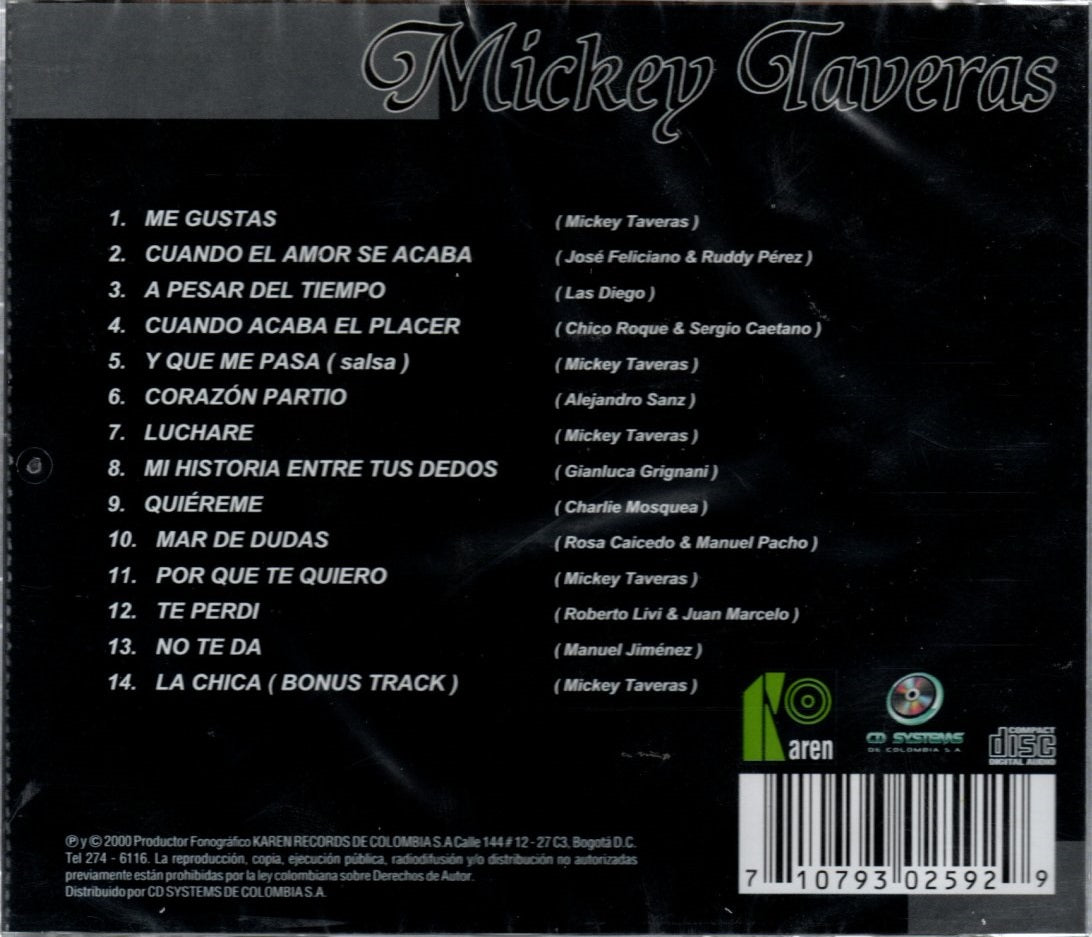 CD Mickey Taveras - Grandes Éxitos