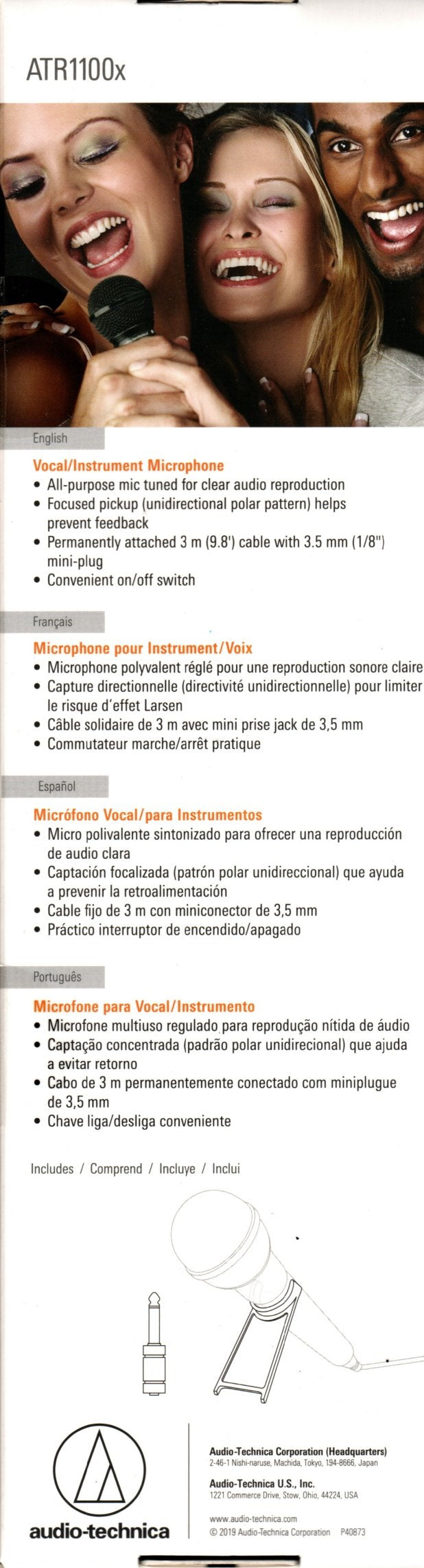 Microfono Audio - Technica ATR1100X