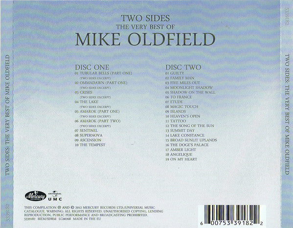 CD X2 Mike Oldfield – Two Sides (The Very Best Of Mike Oldfield)