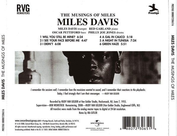 CD Miles Davis – The Musings Of Miles