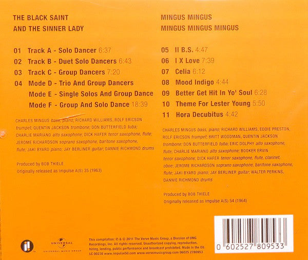 CD Charles Mingus – The Black Saint And The Sinner Lady / Mingus Mingus Mingus Mingus Mingus