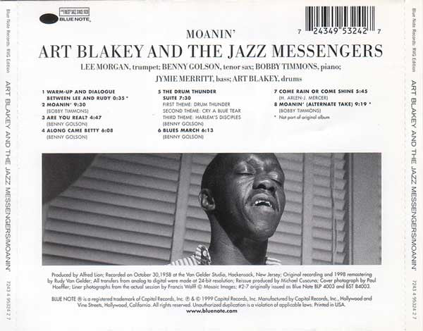 CD Art Blakey And The Jazz Messengers – Moanin'