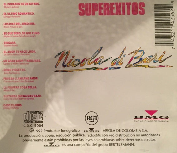 CD Nicola Di Bari ‎– Super Exitos