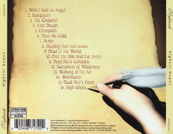 CD Nightwish – Highest Hopes (The Best Of Nightwish)