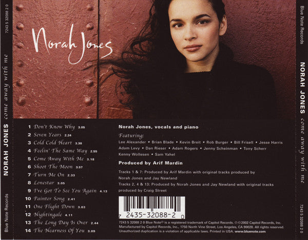 CD Norah Jones ‎– Come Away With Me