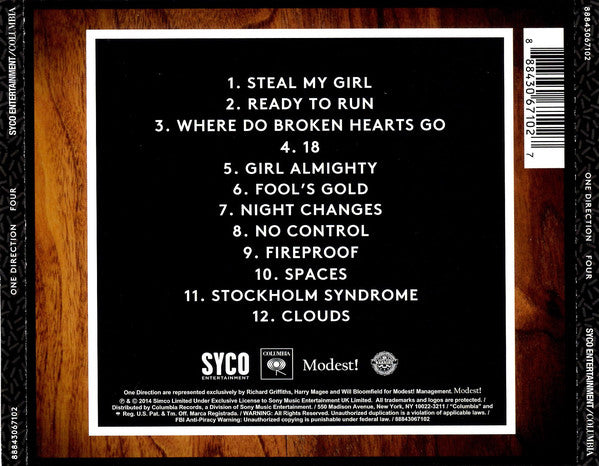 CD One Direction - Four