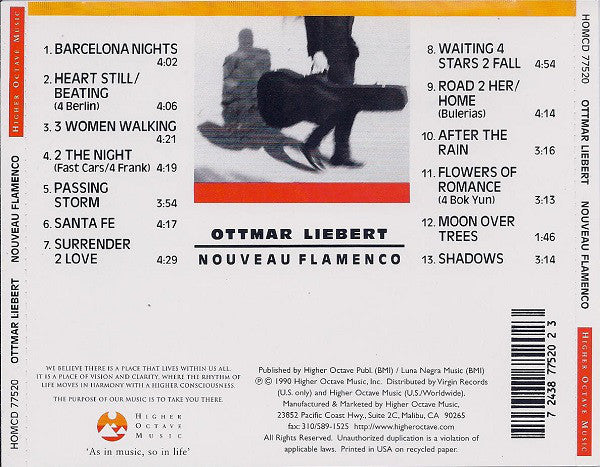 CD Ottmar Liebert ‎– Nouveau Flamenco