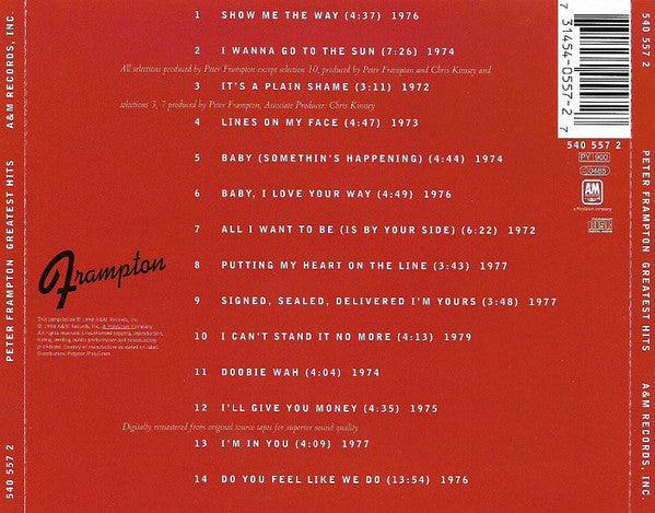 CD Peter Frampton - Greatest Hits