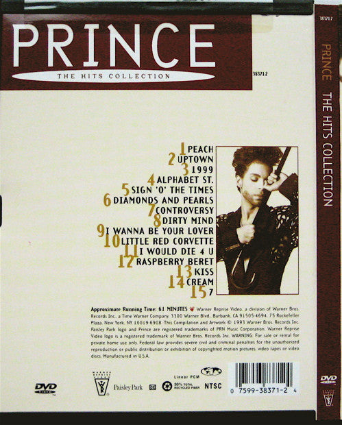 PRINCE ‎– THE HITS COLLECTION / DVD