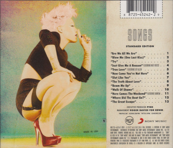 CD P!nk - The Truth About Love