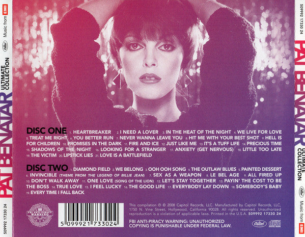 CD x2 Pat Benatar ‎– Ultimate Collection