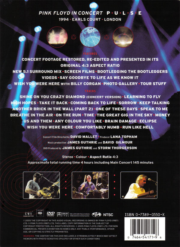 DVD X2 Pink Floyd ‎– Pulse