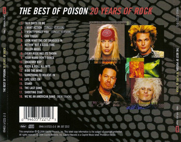 CD Poison  ‎– The Best Of Poison: 20 Years Of Rock