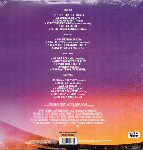 LP X2 Queen ‎– Bohemian Rhapsody (The Original Soundtrack)