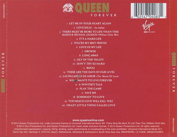 CD Queen ‎– Queen Forever
