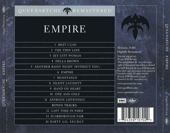 CD Queensrÿche – Empire