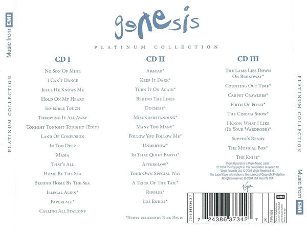 CD X3 Genesis – Platinum Collection