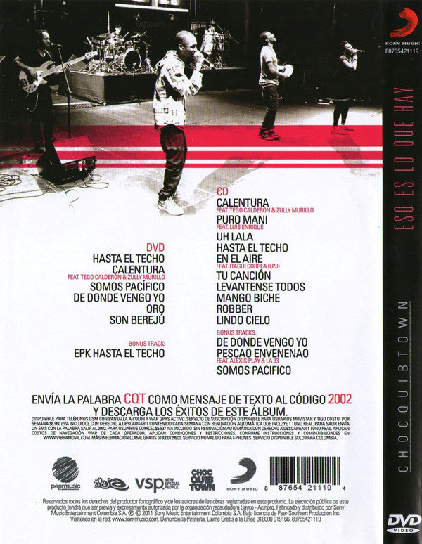 DVD + CD Choquibtown - Eso Es Lo Que Hay