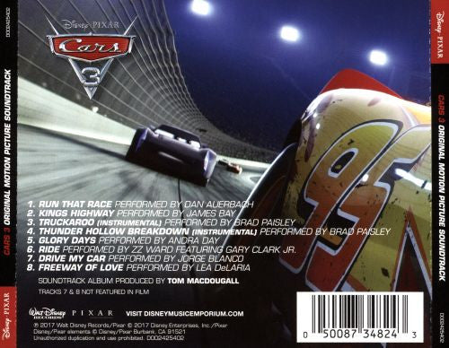 CD Disney Cars 3 - Banda Sonora