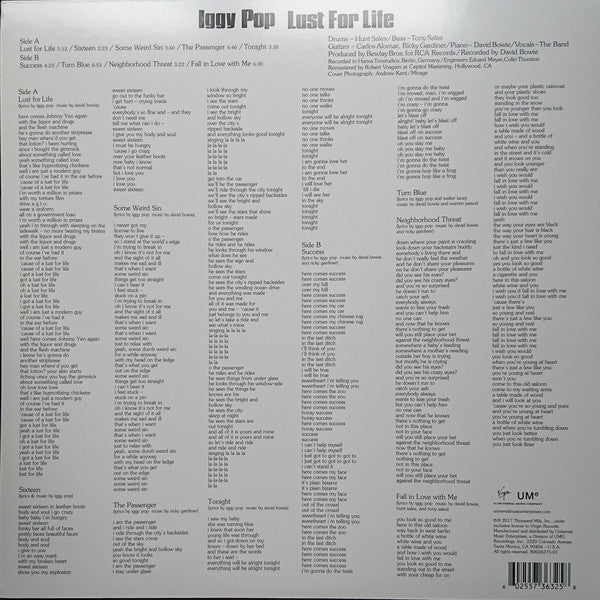 LP Iggy Pop – Lust For Life